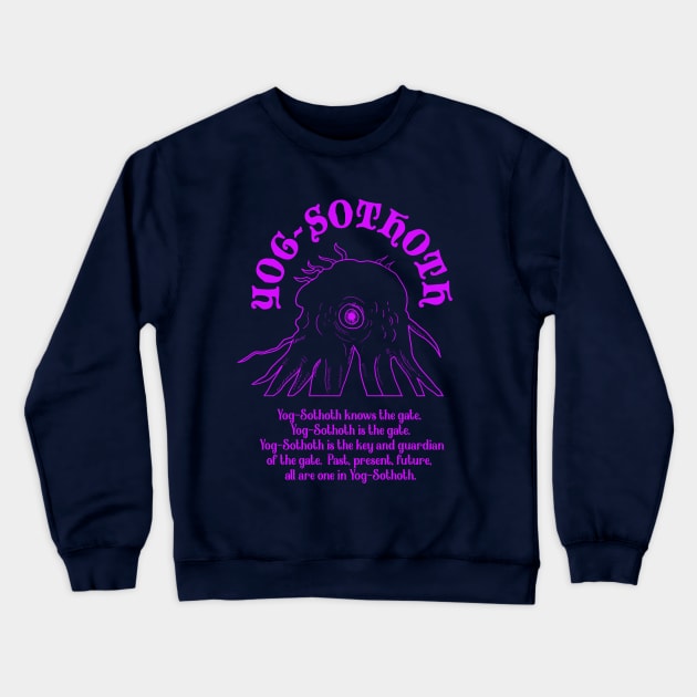 YOG SOTHOTH is the gate Crewneck Sweatshirt by k4k7uz